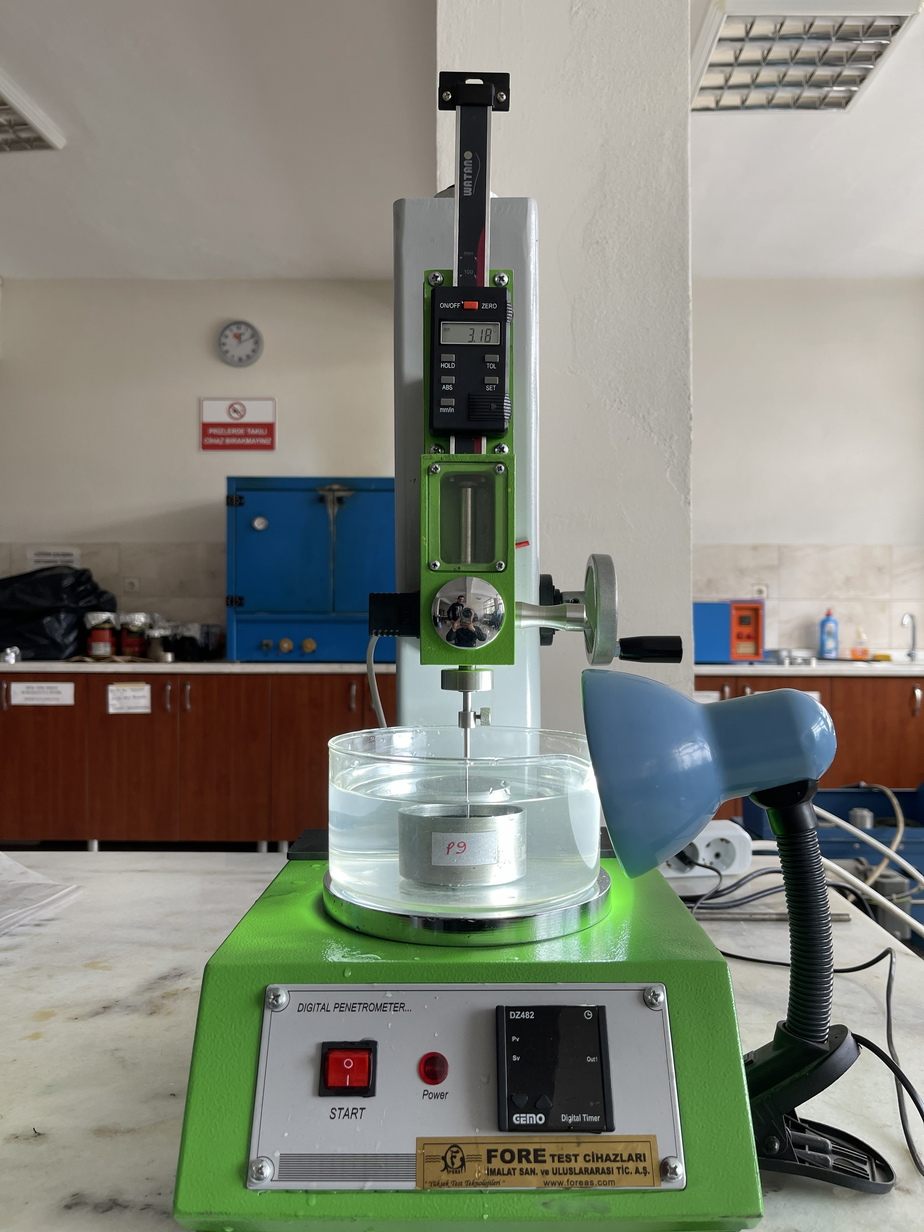 Yarı Otomatik Dijital Bitüm Penetrometresi